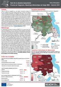 Suivi de la situation humanitaire au Tanganyika, septembre 2020