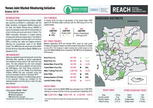 Joint Market Monitoring Initiative (JMMI) Yemen, Situation Overview – October 2019