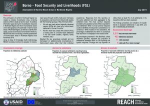 Hard-to-Reach FSL Factsheet in Borno State, Nigeria - July 2019