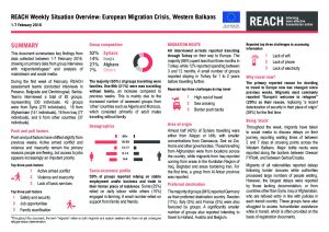 SRB_Situation Overview_European Migration Weekly Overview (x3), 1-7 February 2016