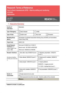 REACH AFG ToR Hard to Reach District Needs Assessment February2020