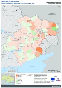 UKR_Map_East Ukraine_Change Of Registered IDPs_26JUN2017_A4