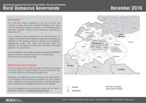 SYR_Factsheet_HSOS Sub-District Factsheets Rural Damascus Governorate_December 2016