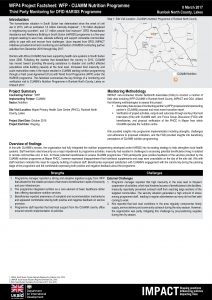 WFP4_IMPACT_SSD_Factsheet_RumbekNorth_HarissProjectCuammNutrition_Mar2017