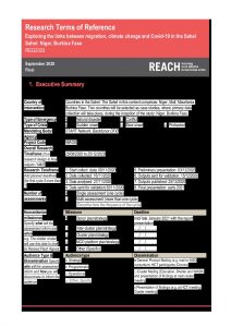 REACH REG TOR Climate migration Covid 19 September 2020