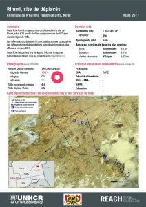 NER_HCR_Factsheet_Profil Site de Déplacés_Commune de N'Guigmi_Rimmi_Mars 2017