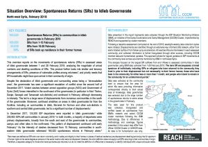 SYR_CCCM_ISMI_Idleb Situation Overview Spontaneous Returns_February 2018