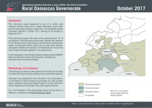 SYR_Factsheet_HSOS Subdistrict Factsheet Rural Damascus_October 2017