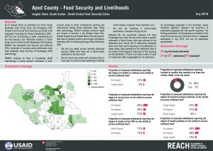 REACH_SSD_Factsheet_Food Security and Livelihoods in Greater Upper Nile_July 2018