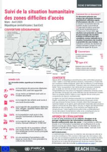 REACH République centrafricaine HSM Recherche Zones Difficiles D'accès Fiche d'information Sud-est2