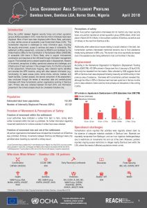 NGA_Factsheet_LGA Settlement Profiling_Damboa_April 2018