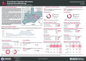 REACH SSD Factsheet Kapoeta Road Monitoring July 2021