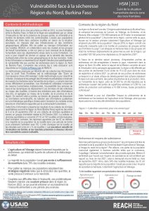 HSM Focus : Vulnérabilité face à la sécheresse, région du Nord (Burkina Faso)