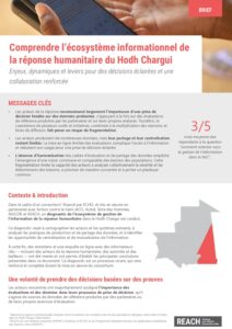 Comprendre l’écosystème informationnel de  la réponse humanitaire du Hodh Chargui