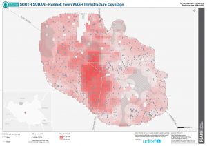 REACH SSD WASH Infrastructure and Population Map, Rumbek Town