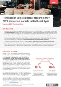REACH Syria - NES Border Closure brief (May 2023)