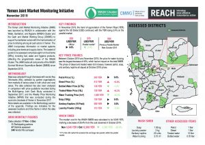 Joint Market Monitoring Initiative (JMMI) Yemen, Situation Overview – November 2019