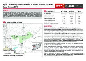 SYR_Factsheet_Community Profile Update_Ar Rastan_Talbiseh_Taldu_January2018