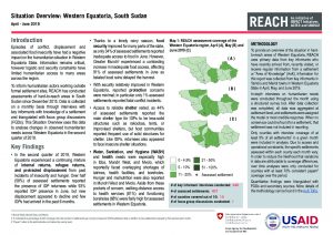 SSD_Situation Overview_AoK_Western Equatoria_April-June 2019