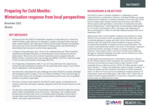 Preparing for Cold Months: Winterisation response from local perspectives