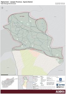 Aqcha District Water User Group Map December 2019