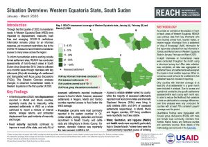 Humanitarian Situation Overview, Western Equatoria, South Sudan, January-March 2020