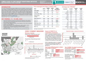 Joint Market Monitoring Initiative (JMMI) Yemen, Situation Overview, COVID-19 Addendum – 14-18 June 2020 (round 1)