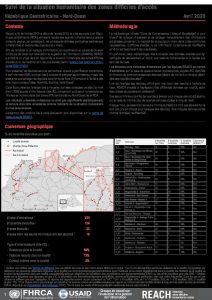 Evaluation multisectorielle dans les zones difficiles d’accès, Nord-Ouest de la République Centrafricaine – Avril 2020