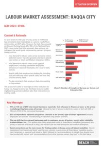 REACH Syrian - Raqqa Labour Market Assessment, May 2024