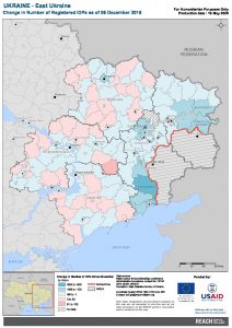 REACH UKR Map EastUkraine ChangeOfRegisteredIDPs 06DEC2019 A4