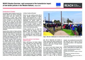 SRB_Rapid Assessment _European Migration: The impact of changing policies_4 March 2016
