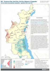 REACH RDC Carte indice précipitation standardisé (sep 24 à mai 25)