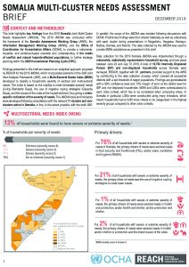 Joint Multi-Cluster Needs Assessment (JMCNA) Brief, Somalia - December 2019