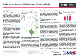 SSD_Situation Overview_AoK_Nasir and Ulang_January to March 2018