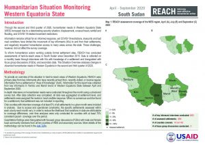 Humanitarian Situation Overview, Western Equatoria, South Sudan, April-September 2020