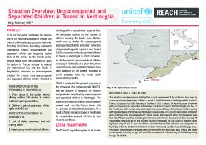 ITA_Situation Overview_Unaccompanied and Separated Children in Transit in Ventimiglia_February 2017