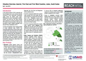 SSD_Situation Overview_Lakes_April-June 2019