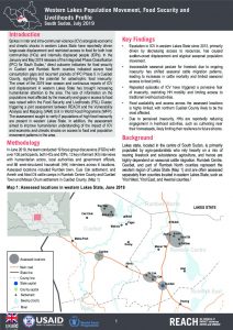 SSD_Profile_Western Lakes Population Movement and Food Security and Livelihoods_August 2019