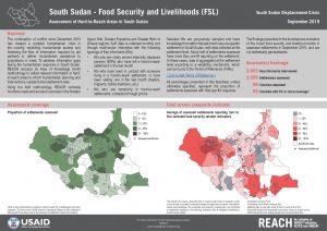 Assessment of Hard-to-Reach Areas, FSL Sectoral Overview, South Sudan - September 2019