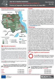 Suivi de la situation humanitaire au Tanganyika – Indicateurs pertinents pour la réponse au COVID-19, mars 2021