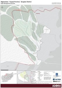 Qurghan District Water User Group Map December 2019