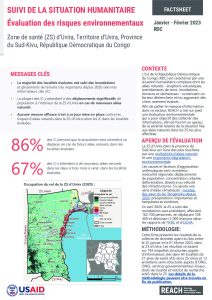 RDC Suivi de la Situation Humanitaire Évaluation des risques environnementaux Uvira Sud-Kivu Janvier 2023