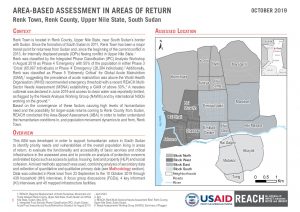 Area Based Assessment (ABA) Renk Town Sep19