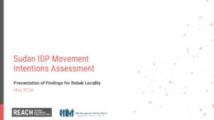 REACH Sudan IDP Intentions Assessment Rabak Presentation (March 2024)
