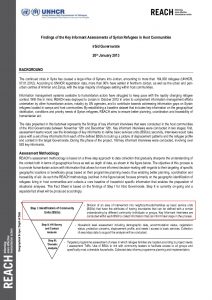 Information Sheet Refugees in Host Communities Irbid Key Informant Analysis