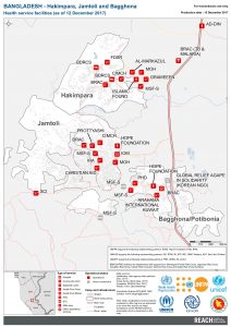 Bangladesh- Cox's Bazar- Hakimpara, Jamtoli and Bagghona- Health Service Facilities- December 2017
