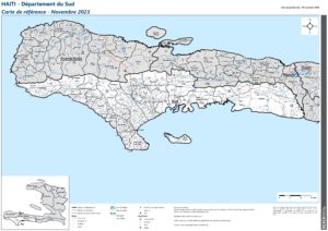 REACH Haïti Carte de référence du département du Sud (Novembre 2023)