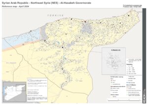 REACH Syria Al-Hasakeh Governorate Reference map - April 2024