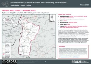 REACH South Sudan - Gogrial West County Profile: Socioeconomics, Climatic Hazards, and Community Infrastructure, March 2024