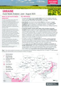 REACH Ukraine - 2025 Acute Needs Analysis